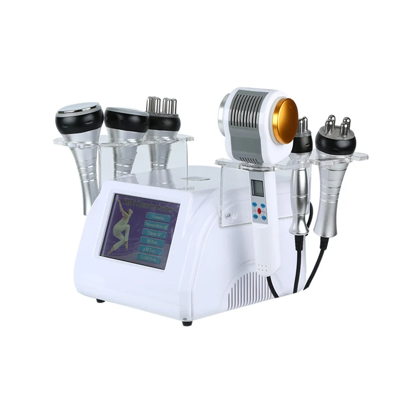 40K ultrasonic cavitation slimming machine multipolar RF  bipolor vacuum cold hot hammer for skin care salon machine