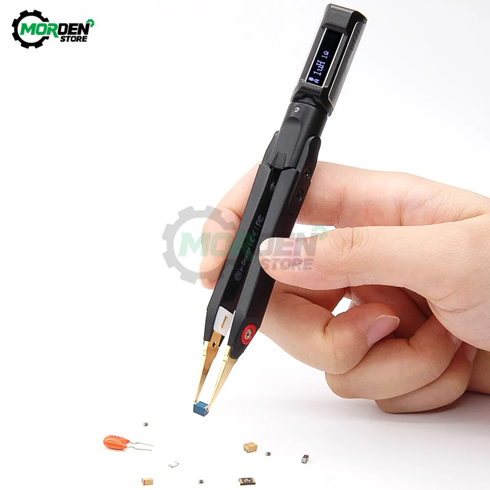 Portable 7 IN 1 Digital Smart Tweezers DT71 LCR Meter Signal Generator Debugging Reparing Tool OLED Display Measure LCRDVF