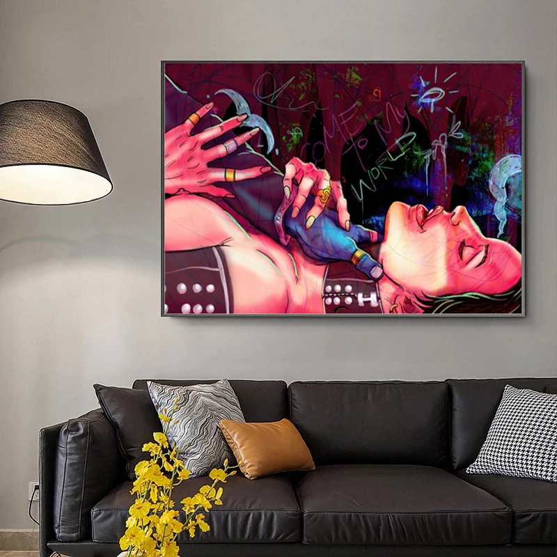 Graffiti Art Sexy Women Lover Canvas Painting On The Wall Art Posters Prints Wall Pictures for Living Room Home Cuadros Decor