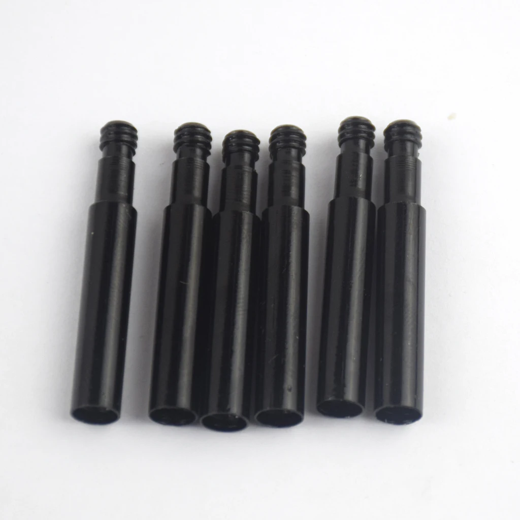 6pcs Racing Cycling Presta Valve Extension Black Bicycle Wheel Aluminium Valve Extender Black Bicycle Accessories