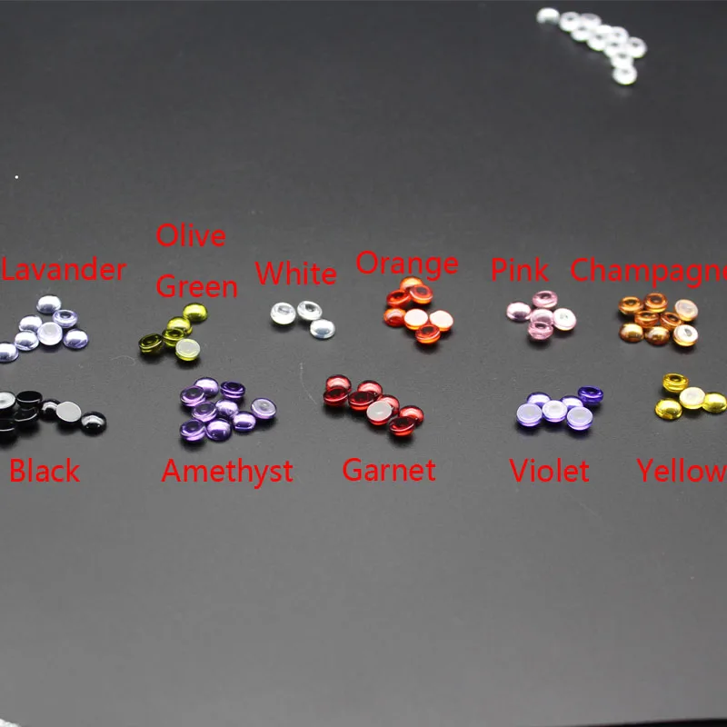 9 colors 20pcs 3~12mm AAAAA Round Shape Cabochon White,Voilet,Olive,Purple, Black, Pink Cubic Zirconia  Loose cz Stone bead