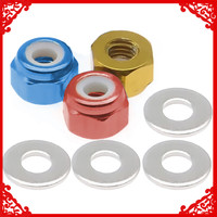 4pcs/set alloy M3 wheel tire lock nut for rc hobby model car 1-14 Wltoys 144001 buggy option hop-ups parts