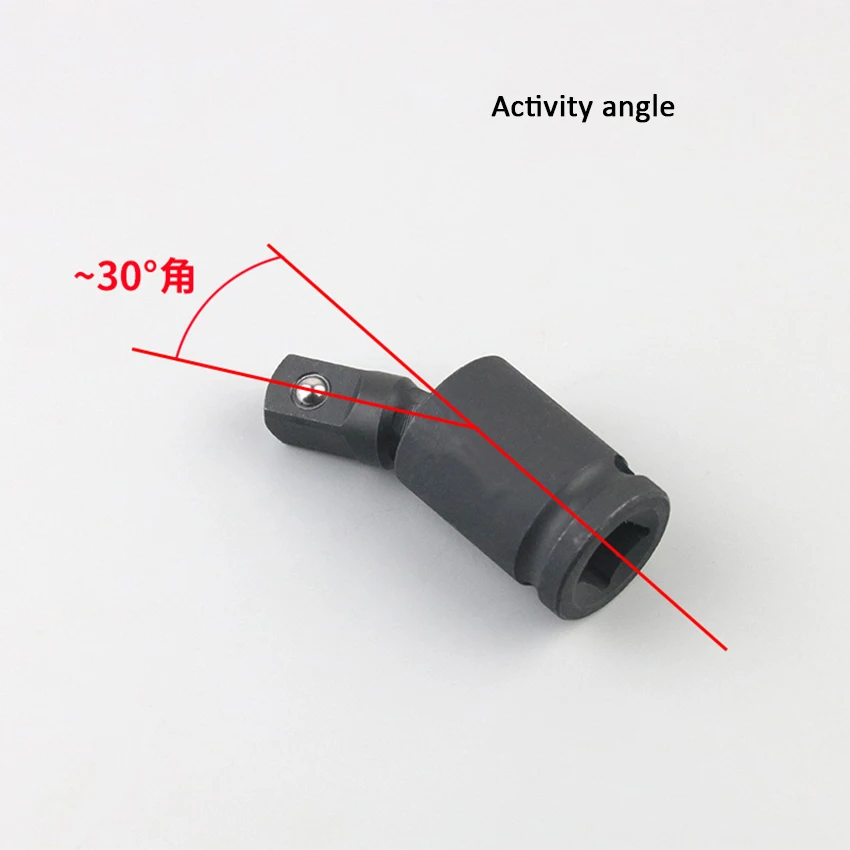 Adapter do klucza nasadowego 1/4" 3/8" 1/2", stal fosforowana chromowo-molibdenowa, klucz pneumatyczny, przegub uniwersalny 360 stopni ° Obrotowe narzędzie ręczne — zdjęcie 4