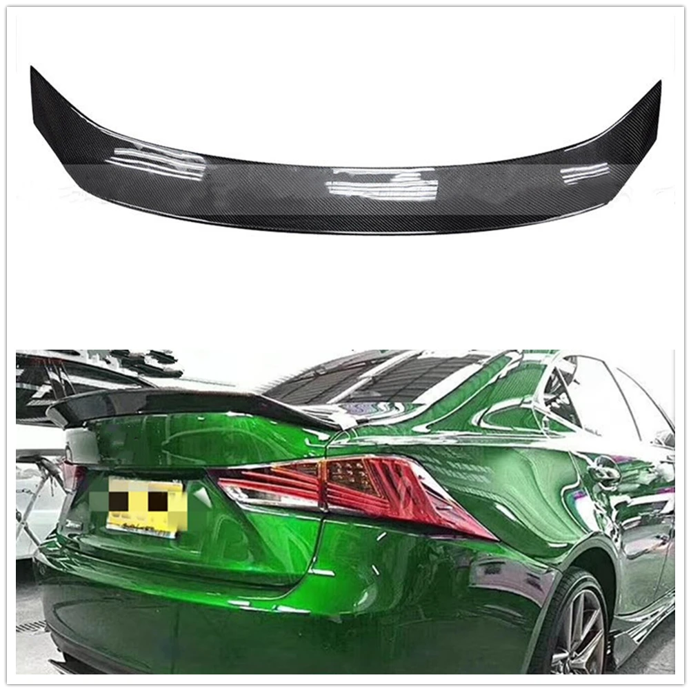 

Trunk Lid Rear Spoiler Wing For Lexus IS IS200t IS250 IS300 IS350 2014-2020 AR Style Carbon Fiber Car Decklid Trim Splitter Lip