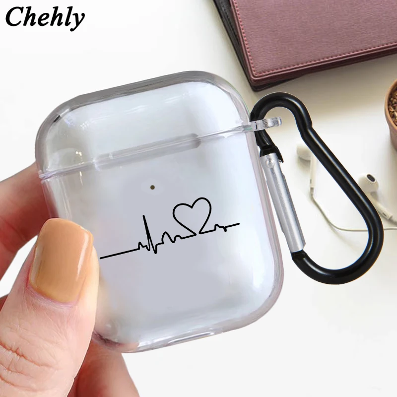 

Fashion Heart Case for Apple Airpods 1 2 3 Pro shockproof Bluetooth Wireless Headphone Earphone Soft Silicone Protection Cover