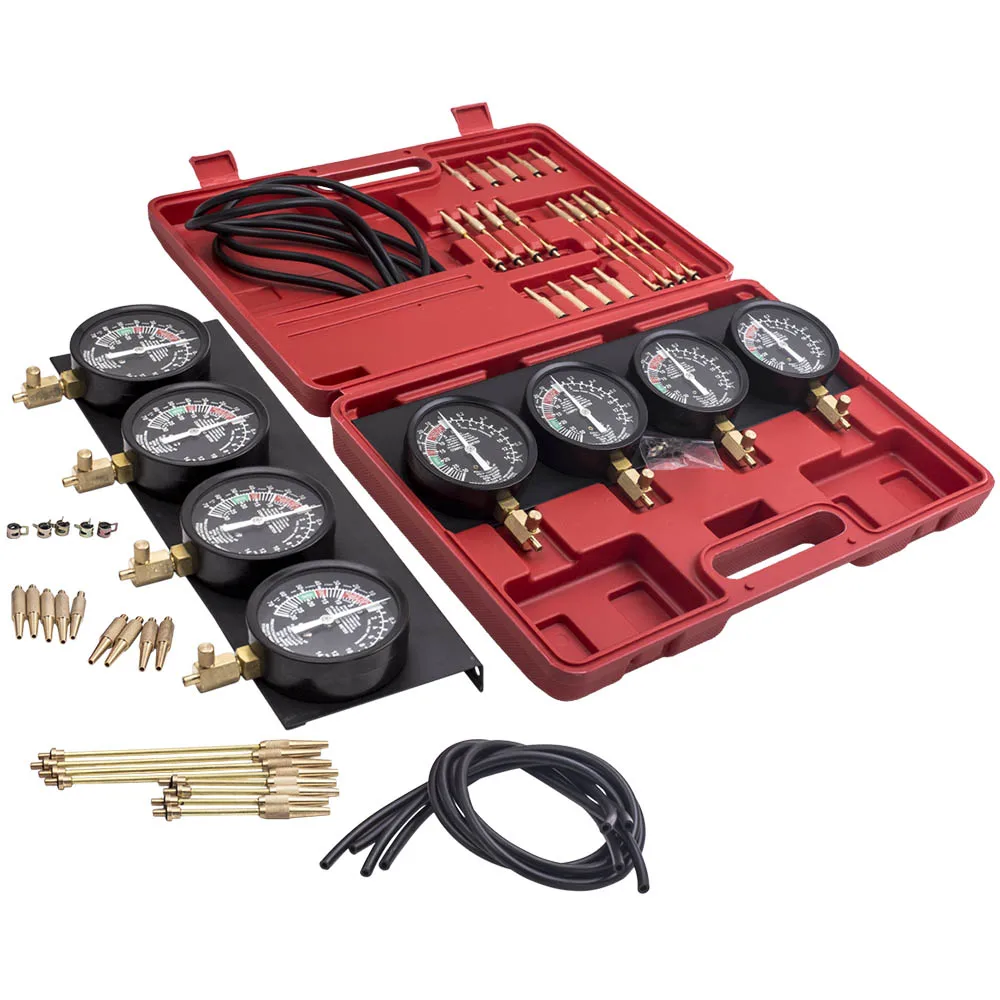 Kraftstoff Vakuum Vergaser Synchronizer Vergaser Balancer Sync Gauge Set Auto Tool 4 Kit