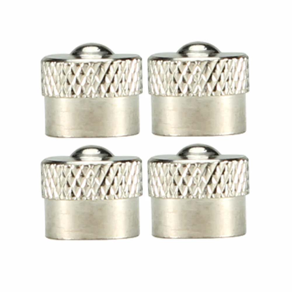 AQTQAQ 8Pcs/Lot Car Tire Valve Stems Cap Knurling Style Tire Valve Cap aluminum Tire Wheel Stem Air Valve Caps Dustproof Caps