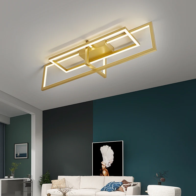 NEO Gleam Surface Mounted Modern Led Ceiling Lights lamparas de techo Rectangle acrylic led Ceiling lights lamp fixtures