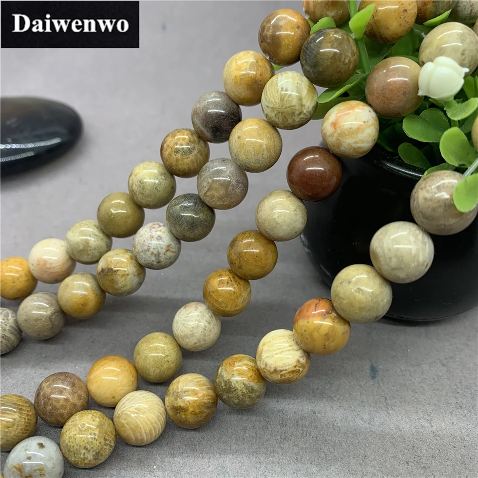 Chrysanthemum Beads Stone Round 4-12mm Gemstone Loose Spacer DIY Dreamcatcher