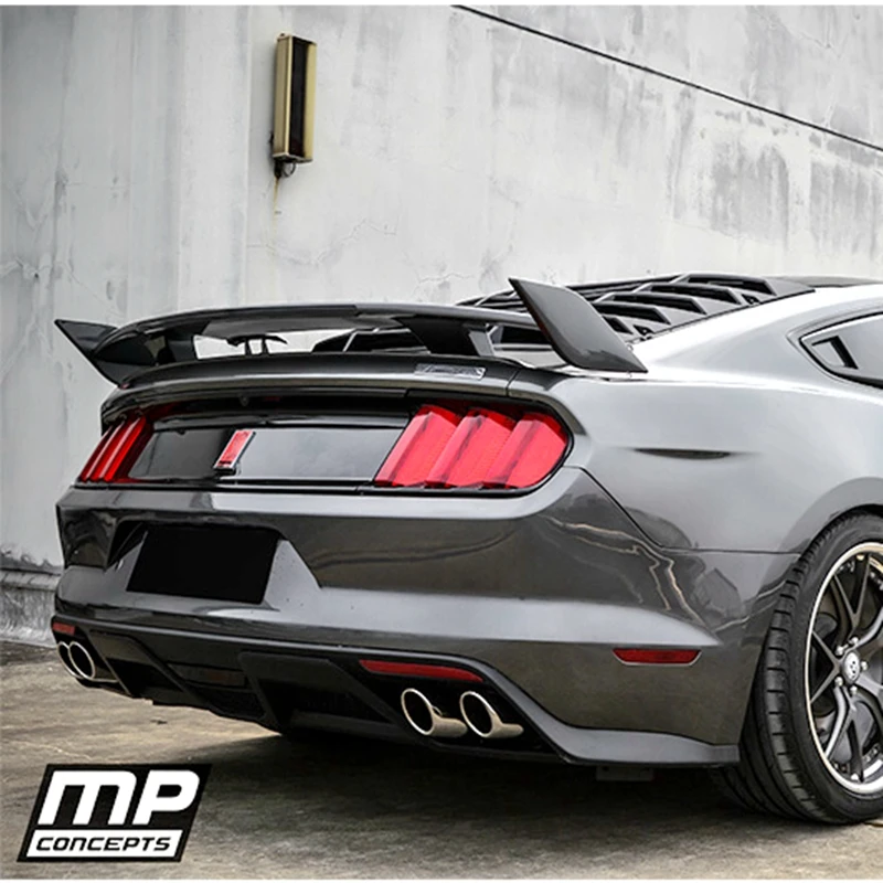 Mustang high quality ABS primer spoiler auto styling For  Ford Mustang 2015 2016 2017 rear trunk wing spoiler