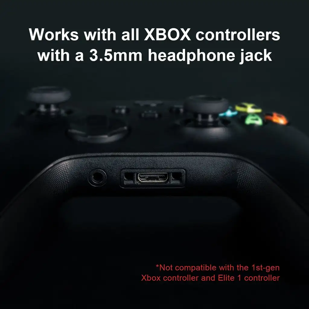 Skull & Co. AudioBox Bluetooth 5.0 Compatible Audio Transmitter APTX LL Adapter for Xbox Series X/S Xbox One Elite 2 Controller