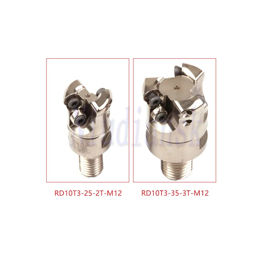 1pc RD10T3-25-2T-M12 RD10T3-26-2T-M12 RD10T3-35-3T-M12 Lock Tooth Milling Cutter Head CNC Lathe Tool,For RDKW10T3 Carbide Insert