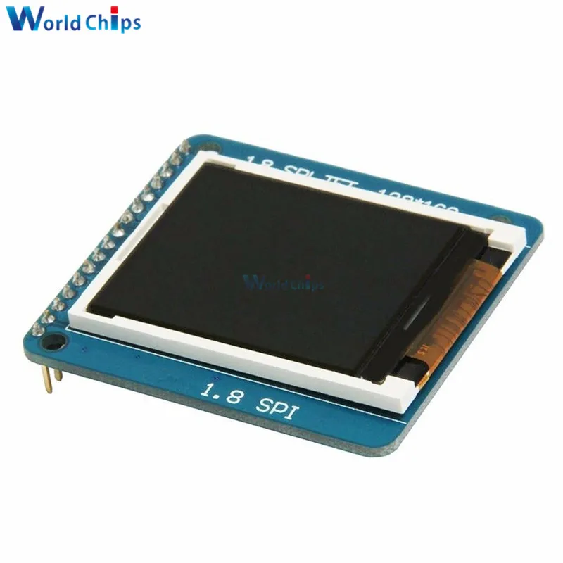 Imagem -03 - Display Módulo Lcd Tft Spi Serial 1.8*128 160 Polegadas com Adaptador Pcb Entrada de Energia ic sd Circuito ic para Arduino 51