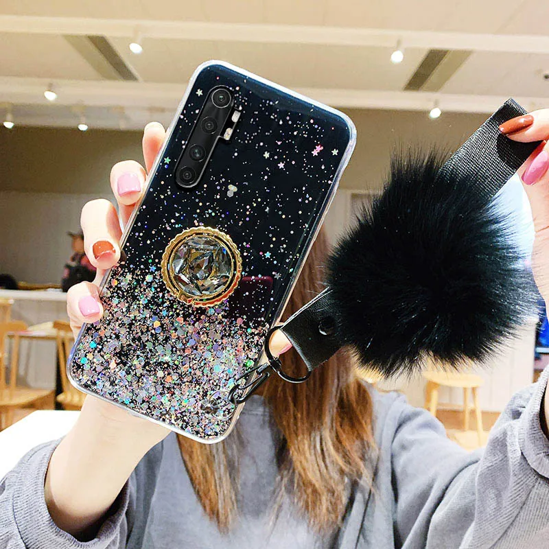 

Glitter Case For Xiaomi Redmi Note 9 Pro Case 9S 8T 8 10 Pro 10S 9A 9C Cover Mi 10T 10 Lite 11i Poco F3 M3 X3 F2 Pro Holder Capa