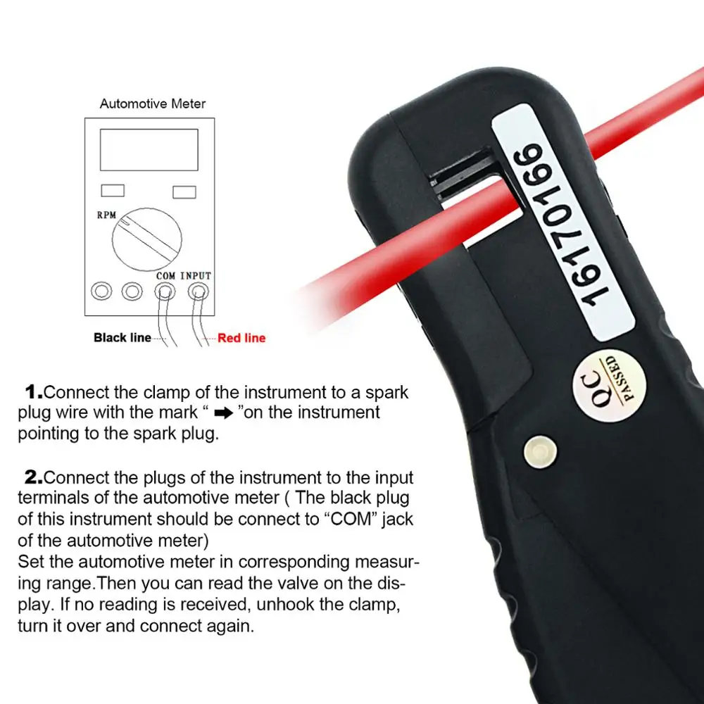 HoldPeak-Oscillograph Mulitmeter Resistência Tester, Chip Up Adapter, medidor automotivo usado, HP-(705A + 6688B), 5000V