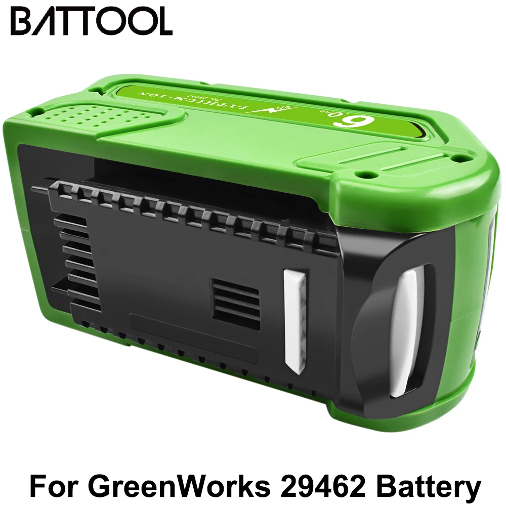 Battool 6000mAh Rechargeable Replacement Battery For Creabest 40V GreenWorks 29462 29472  Wholesale purchasing Mower Battery