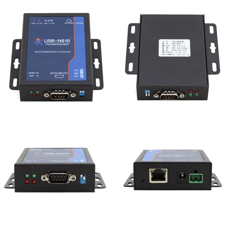 USR-N510 porta seriale industriale RS232 RS422 RS485 a Ethernet TCP/ip server server server supporto Modbus RTU a Modbus TCP
