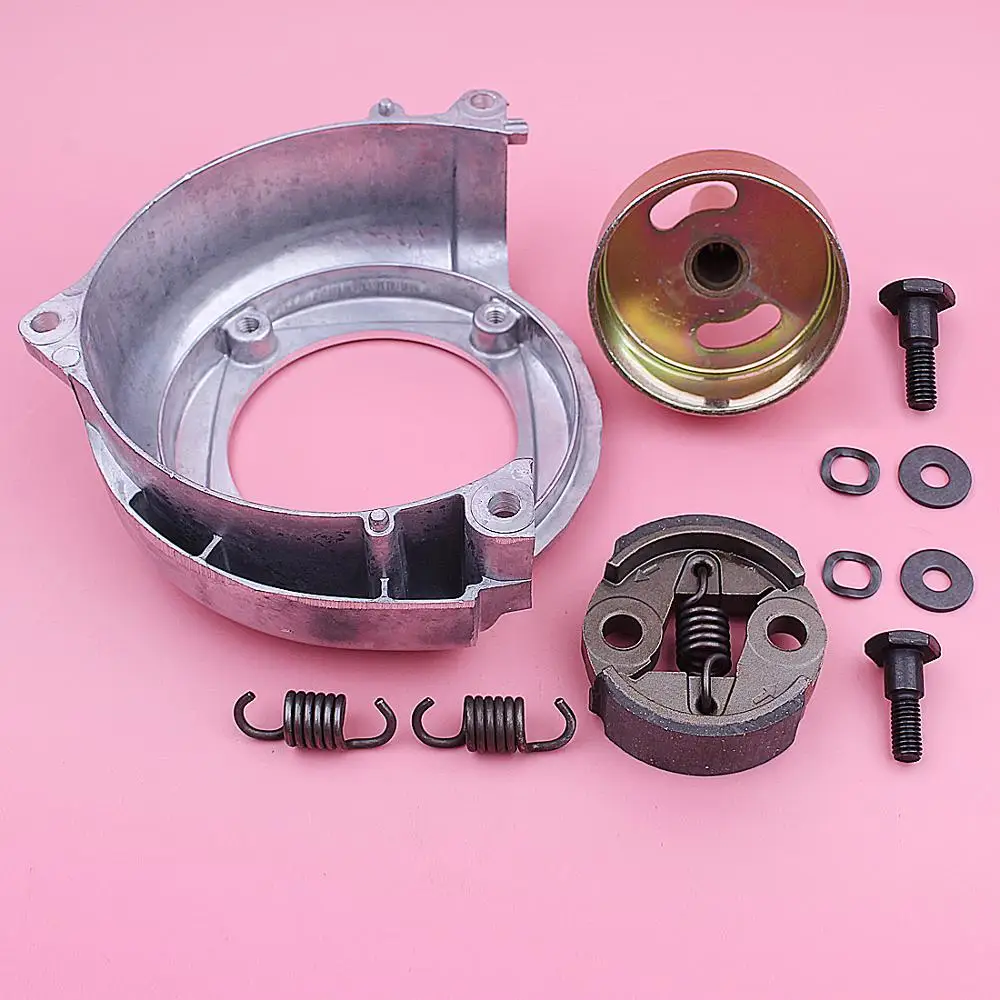 9T Clutch Drum Fan Cover Kit For Honda GX25 Lawnmower Engine Part 19611-Z0H-000, 22000-ZM3-003 Bolt Washer Spring Set