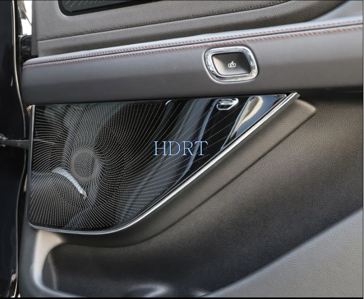 Car Door Audio Speaker Decor Cover 3D Trim Sticker For Lincoln Aviator 2020 2021 Door Loudspeaker Trim Cover Stickers