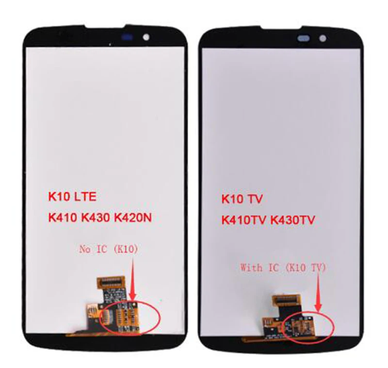 AAA Quality For LG K10 LTE K420N K430 K430DS K410/ K10TV K430TV K10 TV LCD Display Touch Screen Digitizer Assembly