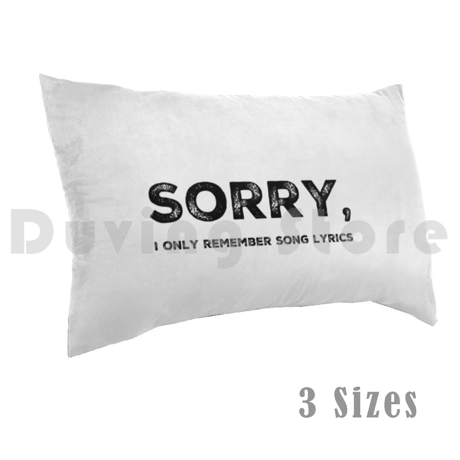 Pillow Case Sorry , I Only Remember Song Lyrics Music Band Hat Music Band Music Band Lyrics Black