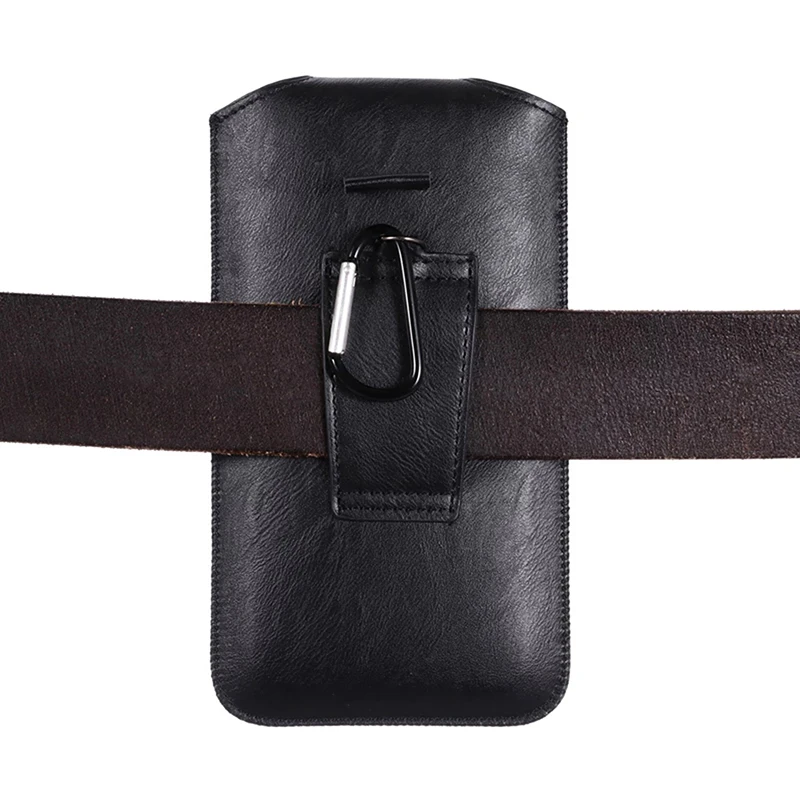 Holster Gürtel Telefon Fall 4,7-6,5 Zoll Universal Für iPhone Samsung Huawei Xiaomi LG Smart Phones Leder Ultra-dünne Taille Tasche