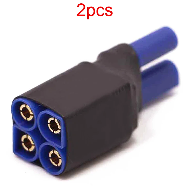 2PCS Amass EC5 Serie Parallel Kopf Schalter Stecker Verbindung Linie Umwandlung Adapter Stecker für RC Flugzeug Modell Zubehör