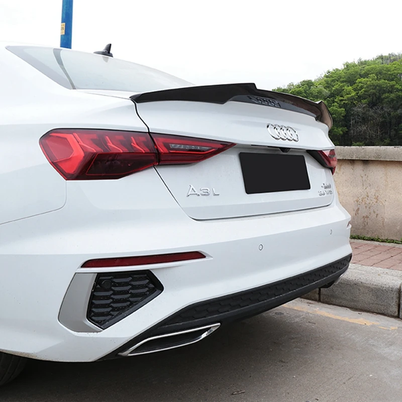 

Rear Trunk Lid Car Spoiler Wings For Audi A3 Sedan 2021 New Carbon Fiber Lip Spoilers