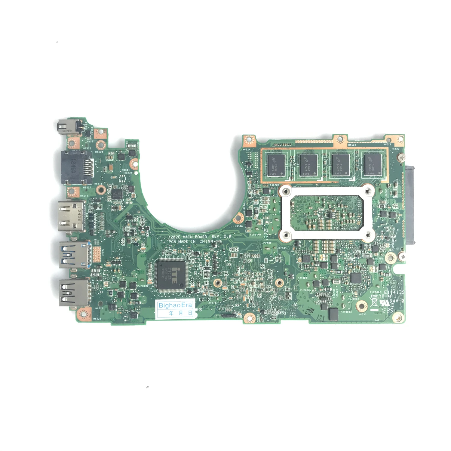 X202E REV.2.0 Moederbord Voor Asus X202E X201E S200E X201EP Laptop Moederbord Met SR0U3 I3-2365M Cpu 4GB-RAM 100% Getest Werken