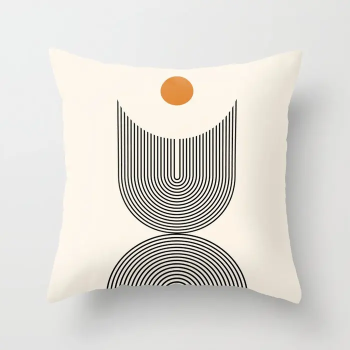 Modern geometric abstraction plush pillowcase，cushion covers 40x40,45x45,50x50,60x60，Throw pillowcase home Decoration