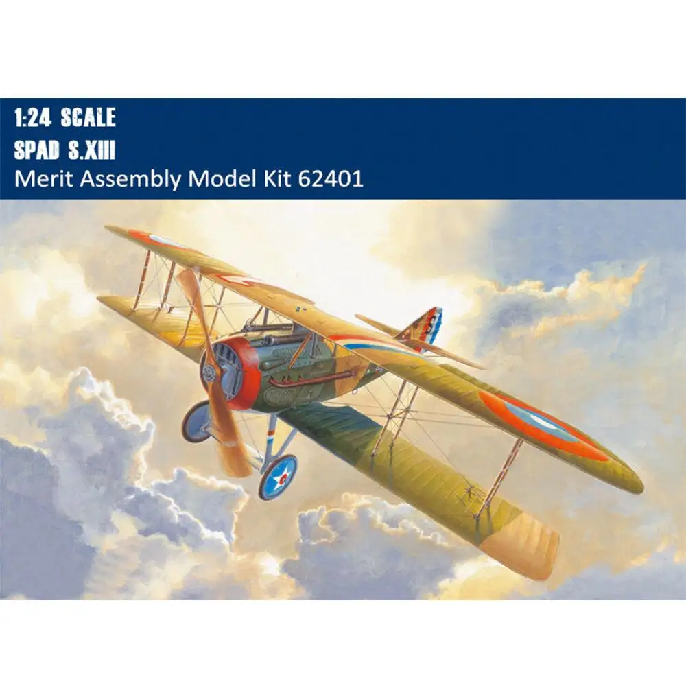 

Merit 62401 1/24 Scale SPAD S.XIII Fighter Aircraft Plastic Airplane Model