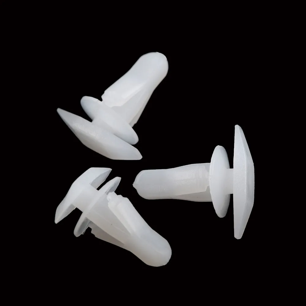 100Pcs White Universal Weatherstrip Retainer Clips Auto Window Door Sealing Strip Fasteners Rivet 91530-SP1-003 For Honda Accord
