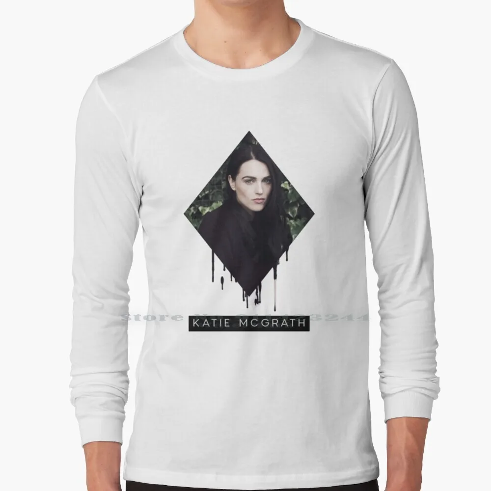 Melting Katie Mcgrath 100% Cotton Long Sleeve T Shirt Kara Zor El Melissa Benoist Alex Danvers Chyler Leigh Hank Henshaw Jonn