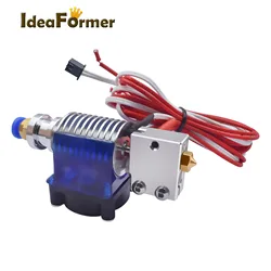 3D Printer V6 Volcano Hotend 12V/24V 1.75mm Remote Bowen Print J-head Hotend with Cooling Fan Bracket for E3D HOTEND for PT100