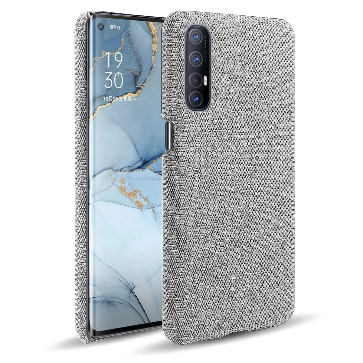 Cloth Cases for OPPO Find X2 Neo Case Slim Retro Cloth Hard Cover for OPPO Find X2 NEO CPH2009 X2neo Coque Funda Reno 3 Pro 5G