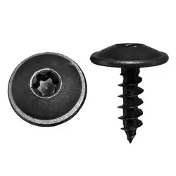 30 Pcs Car Door Panel Screws Rivet Door Panel Nails Black Torx Screw Car Engine Under Cover Splash Guard Self-tapping Screws