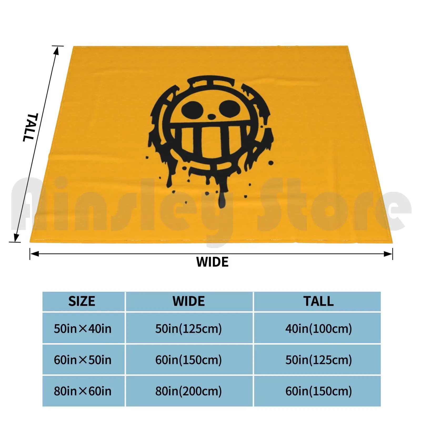 Hearts Pirates Blanket For Sofa Bed Travel Hearts Pirates Trafalgar Law Jolly Roger Manga Anime Logo