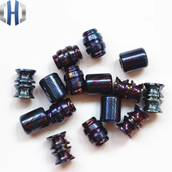 Titanium Damascus EDC Umbrella Rope Pendant Titanium Saber Pendant DIY Pendant Pendant Pendant Jewelry Bracelet Zipper Pendant