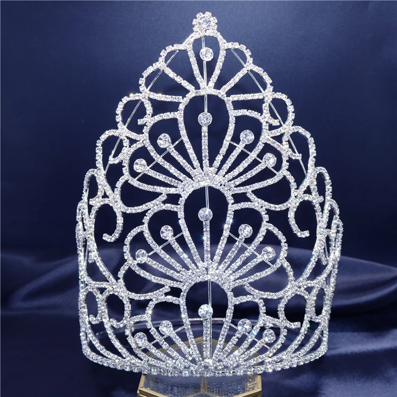 New Rhinestone Crown Headdress Luxury Bride Wedding Sweet Birthday Party Crystal Crown Gift Wholesale And Retail