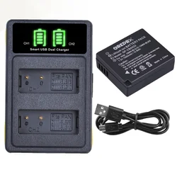 1500mAh DMW-BLG10 DMW BLE9 BLE9E BLG10 Battery and Charger for Panasonic Lumix DMC TZ100 TZ80 TZ90 GX80 GX9 GX7 LX100 Mark II