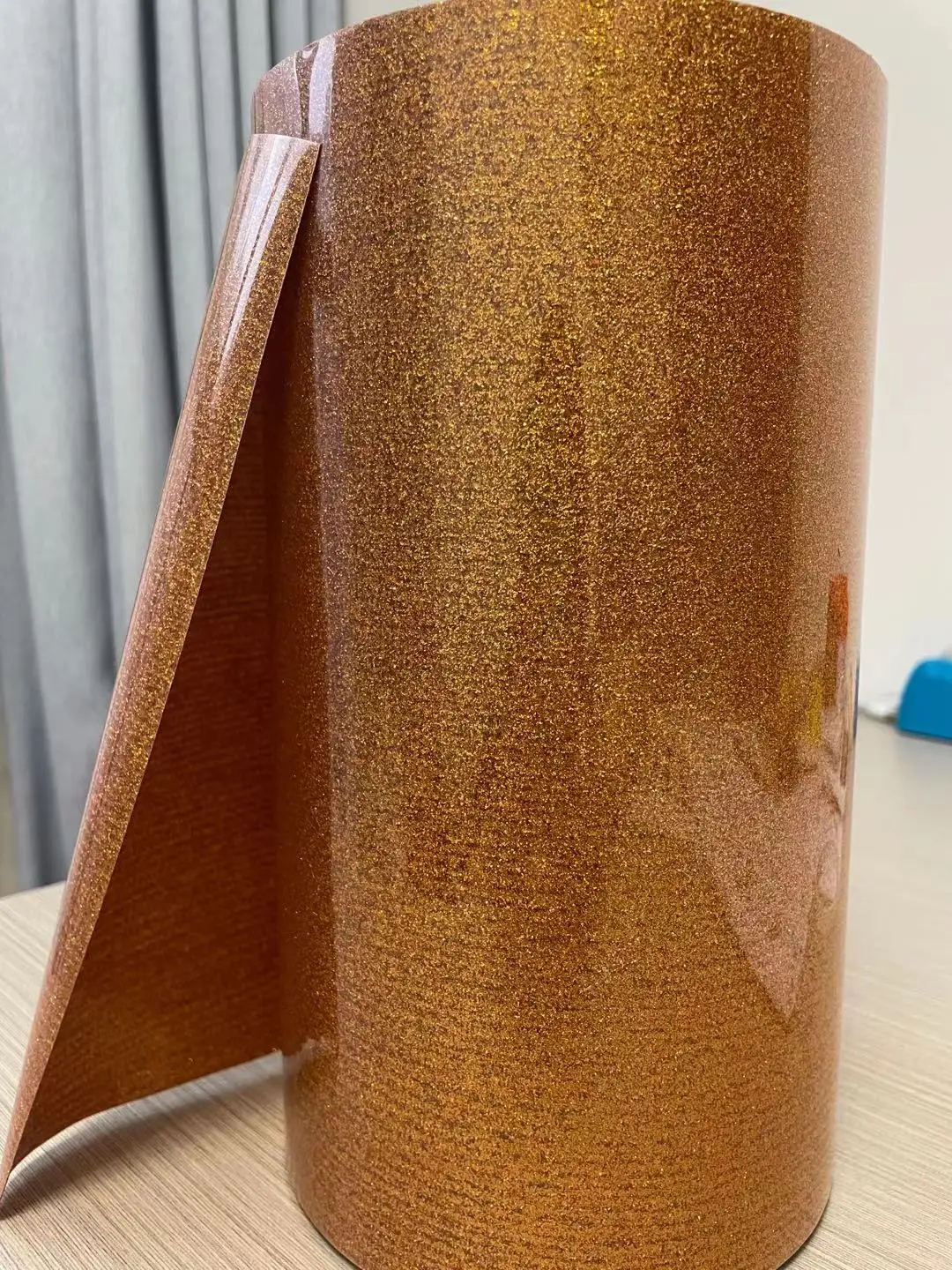 Heat Transfer Glitter Vinyl 12×10 Inch 1 Sheet Transfer Vinyl Iron On for Clothes HTV Shirt High Elastic Decor Film Easy to Cut image 3