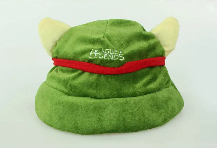 Gorro de felpa de alta calidad para Cosplay, gorro cálido de juego LOL Swift Scout Teemo, accesorios de Cosplay, 2021