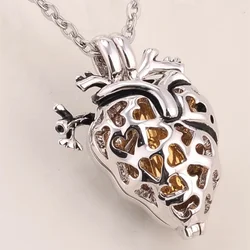 Urn Heart Necklace Cremation Organ Pendant Jewelry Making Supplies Charms Dangles