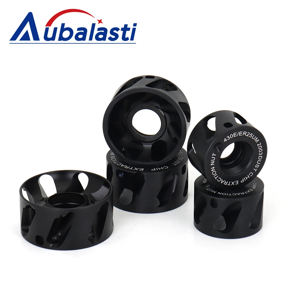 Aubalasti-tuerca de vacío ER20, ER25, ER32, ER40, velocidad de 24000rpm, aluminio antioxidante, absorción de impacto, eliminación de polvo