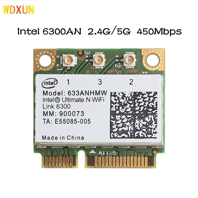 

INTEL N-6300 Dual Band 450M 633ANHMW PCI-E Wireless Card for intel Ultimate-N WiFi Link 6300 Dropship