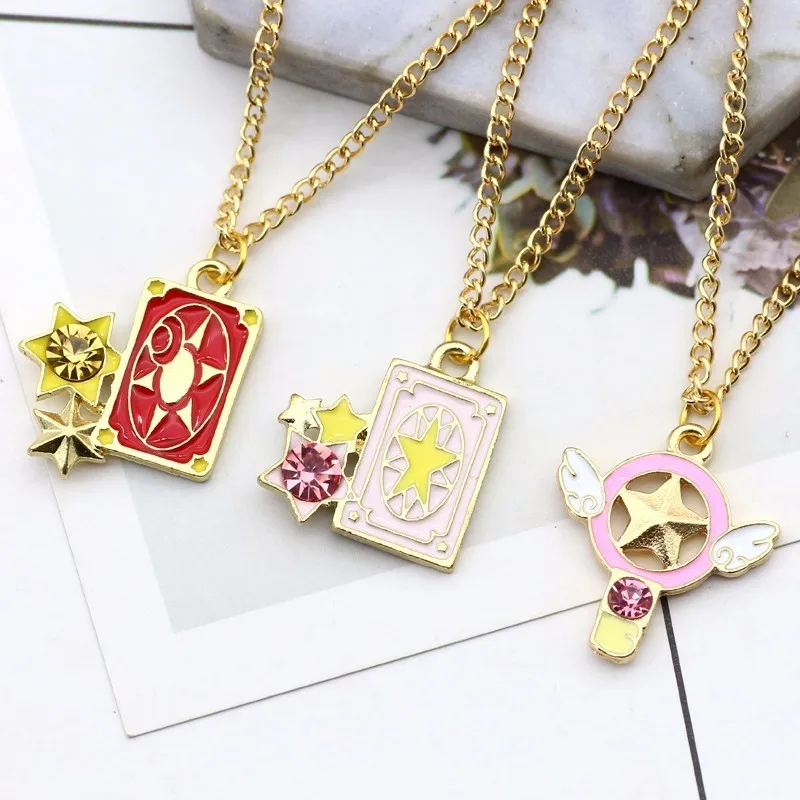 DIY Trendy Pendant Of Anime Sakura Kuluo Card Captor Bird Head Kero Necklaces&Pendants Chains Childhood Party Gifts Fashion