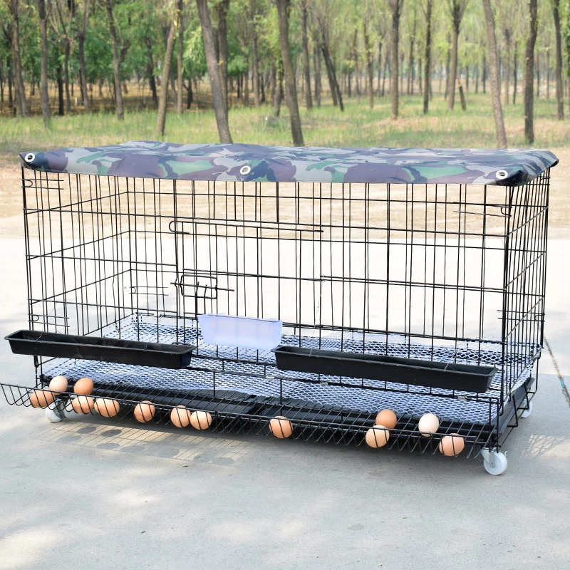 Chicken Cage   Home Egg Poultry Breeding  Folding    and Duck Automatic Rolling