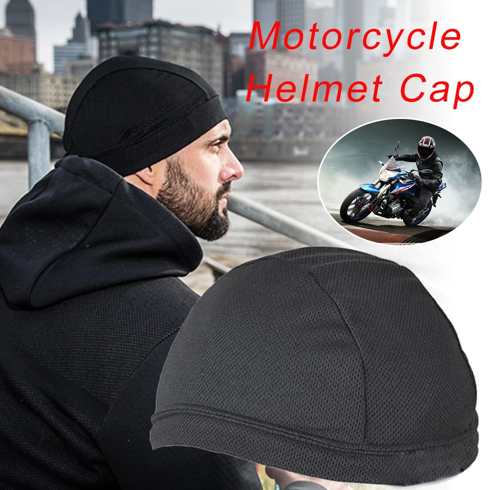 

Motorcycle Moisture Wicking Cooling Skull Capacete Para Moto Cap Motorcycle Helmet Inner Liner Beanie Motocross Helmet Open Face