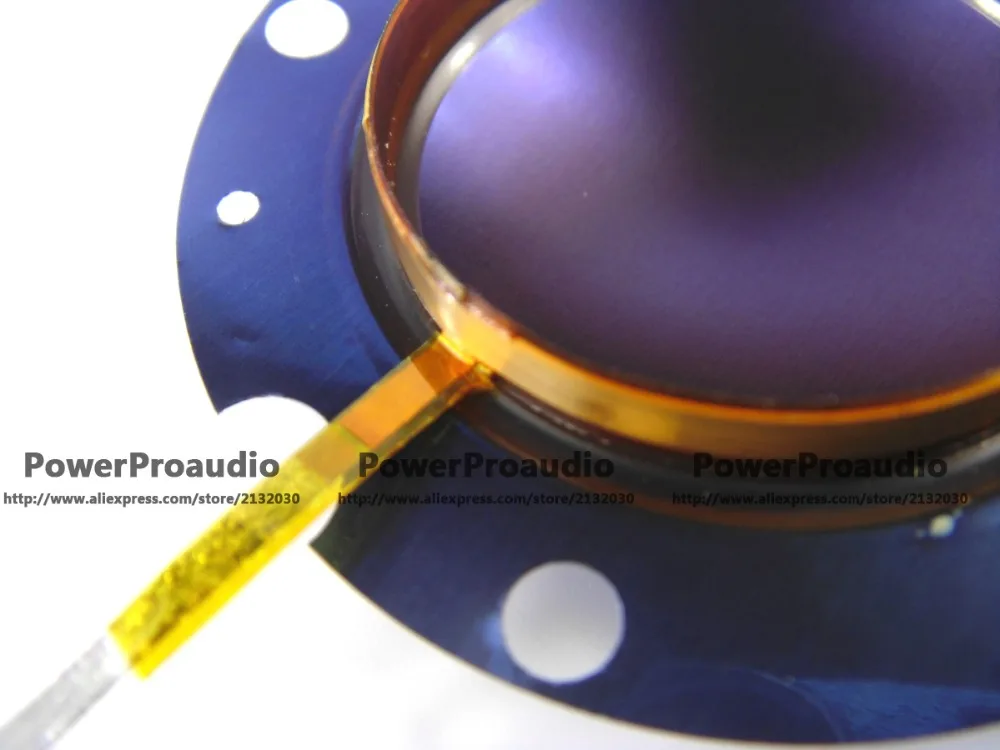 Diafragma de titânio azul dh2010, dh3, 201prato para voz eletrônica, 8 ohm, fio plano de alumínio, diafragma de bobina de voz 8ohm 32mm