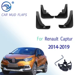 4pcs Car Mud Flaps Splash Guards For Renault Captur 2014-2019 Fender Flares Mudguards Mudflaps